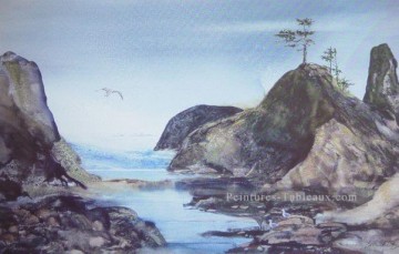 Paysage du quai œuvres - yxf0064d impressionnisme paysage marin